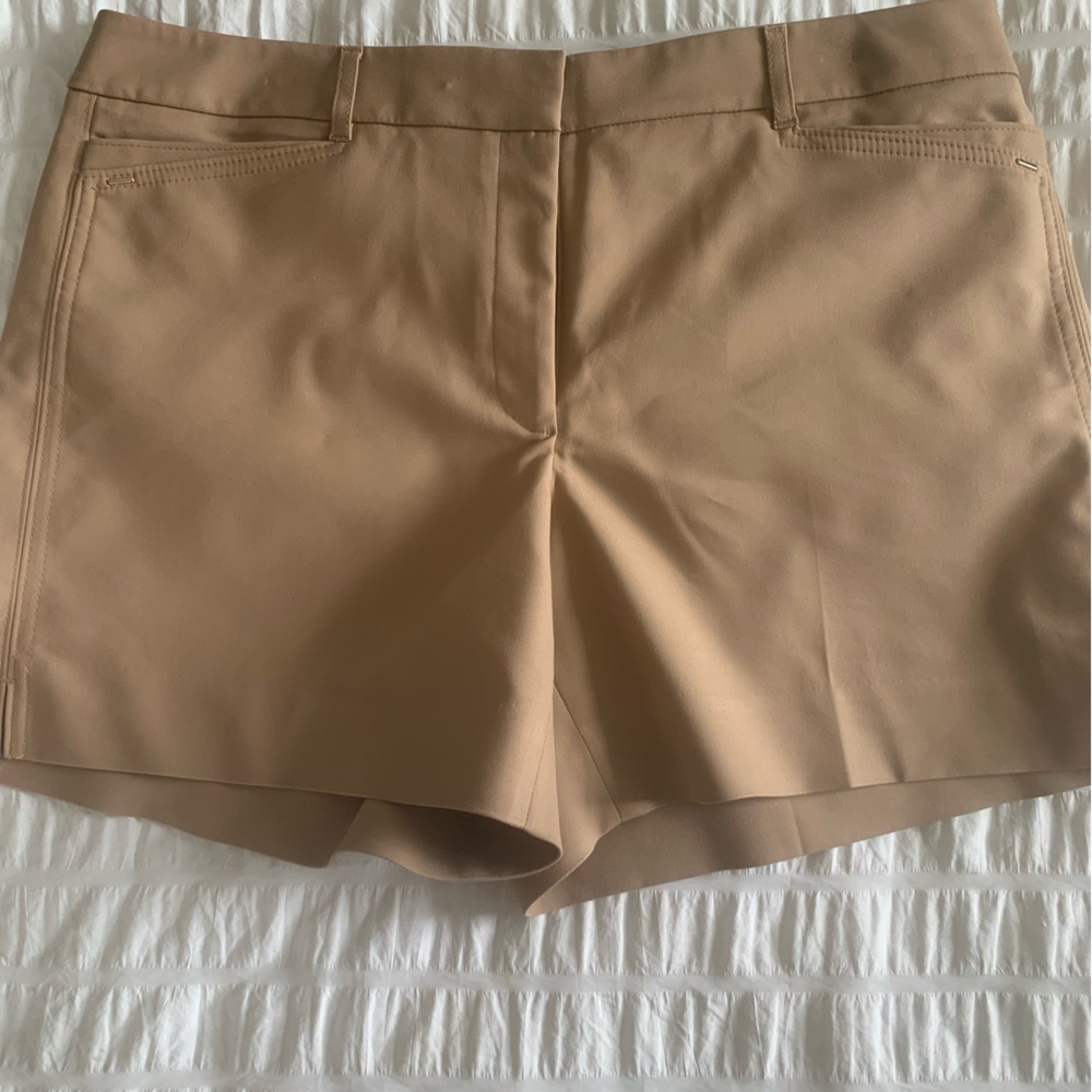 White House Black Market Tan Tailored Shorts - Picture 4 of 16